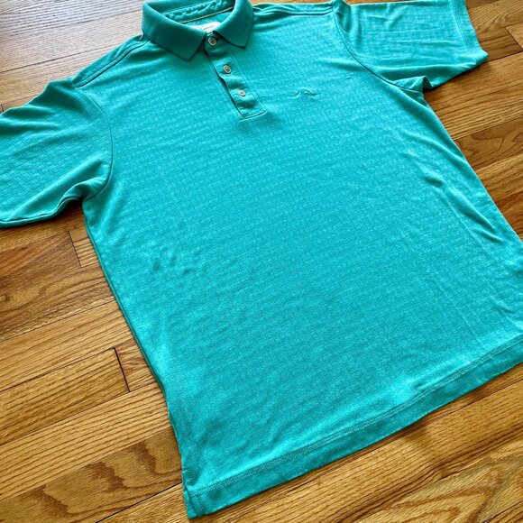 Tommy Bahama Teal Short Sleeve Polo Size Small - Picture 3 of 6